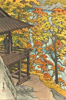 川瀬巴水木版画 後志美国 朝海 川瀬巴水画 Kawase Hasui-